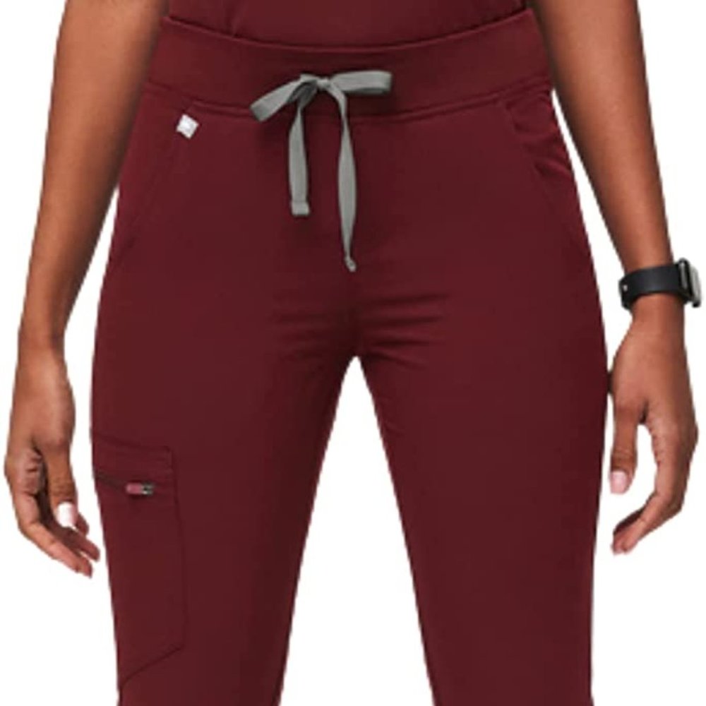 FIGS Burgundy LP Zamora Joggers